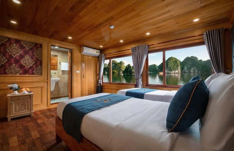 Hanoi/Ninh Binh: 2-Day Lan Ha Bay & Cat Ba with Small Cruise - Swimming, sunset tea, and the onboard cooking class rhythm
