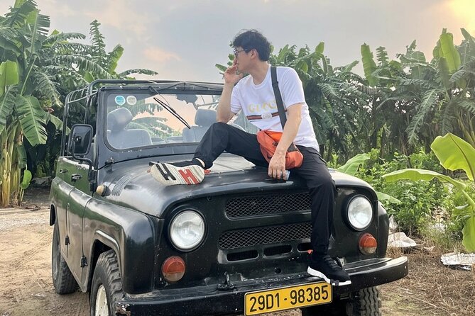 Hanoi Offbeat Jeep Tours - Old Quarter streets: French facades, markets, and quick temple moments