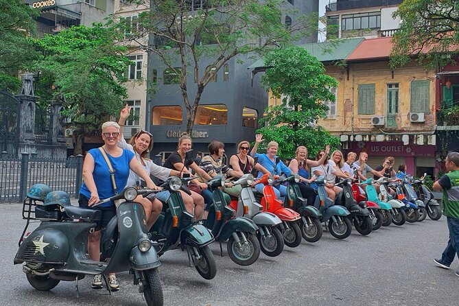 Hanoi Vespa Tours: Food + Culture + Fun on Army Vespa - Meeting Point to First Turn: Chợ Trời Market Backstreets