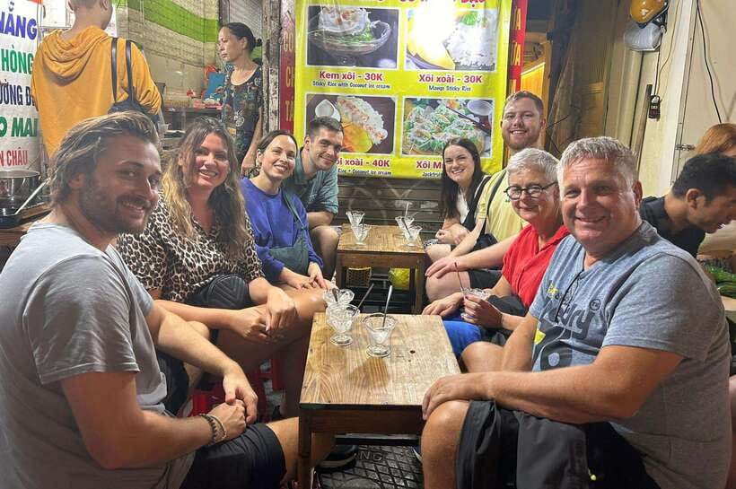 Hanoi: Vietnamese Street Food Tour with Egg Coffee - English-speaking guides who turn strangers into a mini food crew
