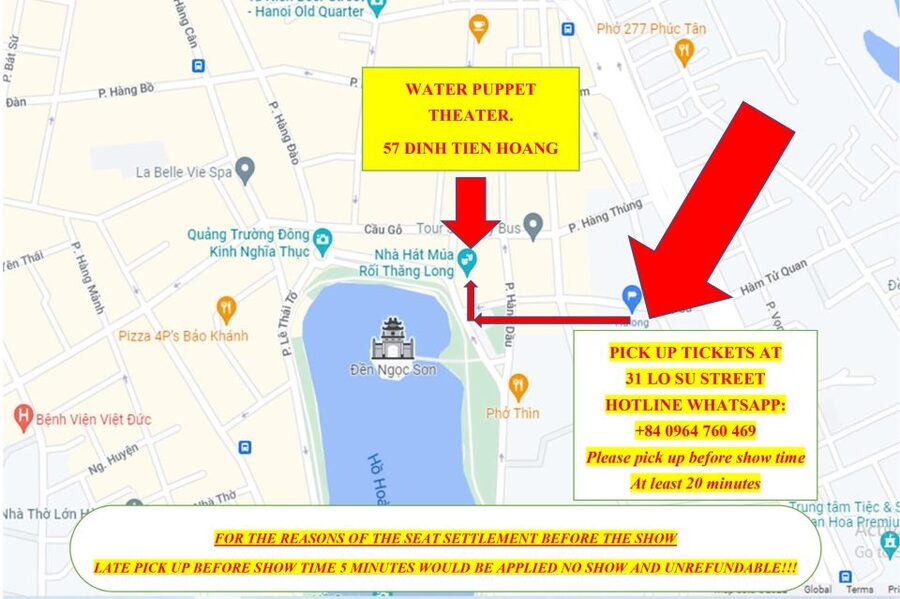 Hanoi: Water Puppet Show Tickets - Theatre rules that help you enjoy the show