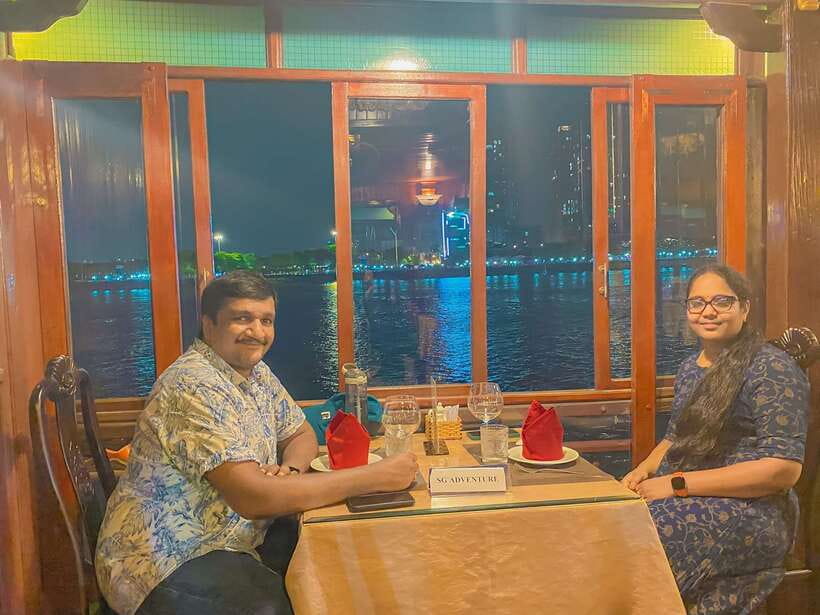 HCM: Saigon River Dinner Cruise - Saigon River at night, timed for city lights