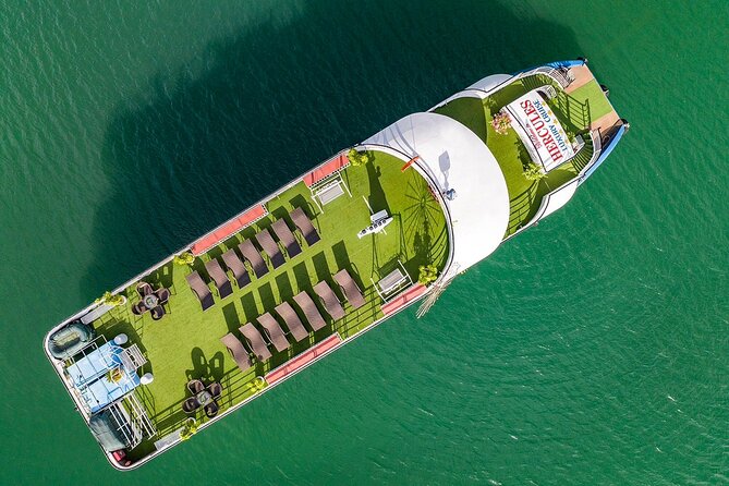 Hercules Grand Day Cruise Tour, Sung Sot Cave,Titop, Luon Cave - Boarding the Hercules: big-boat comfort, food, and deck time
