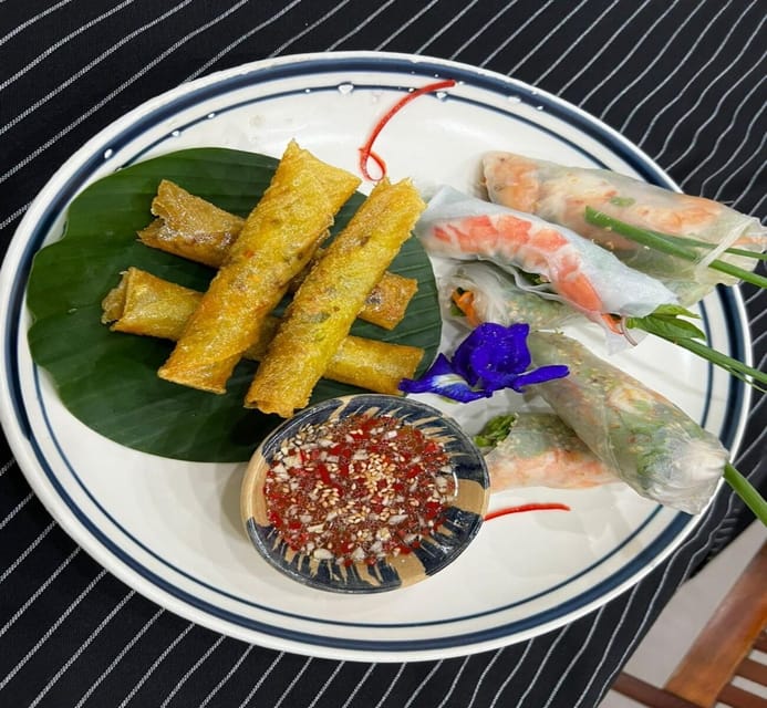 Hoi An Authentic Cooking Class with Pro Chef in Small group - The menu: sweet-sour sauce, mango salad, crispy spring rolls, and pho