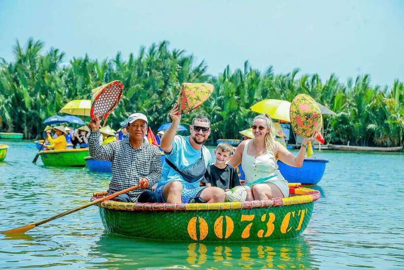 Hoi An: Basket Boat Ride in the BẢY MẪU Coconut Forest - Where You Check In: Hangcoconut or SUMMER Offices