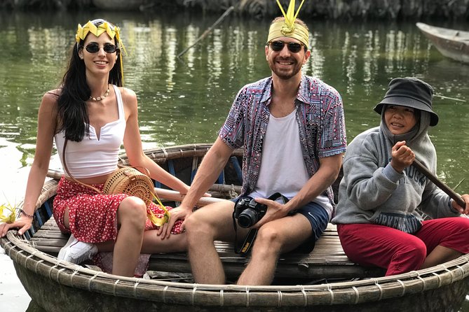HOI AN Biking Vegetable Village, Basket Boat, Coconut Forest - Cam Thanh coconut forest and the basket boat change of pace