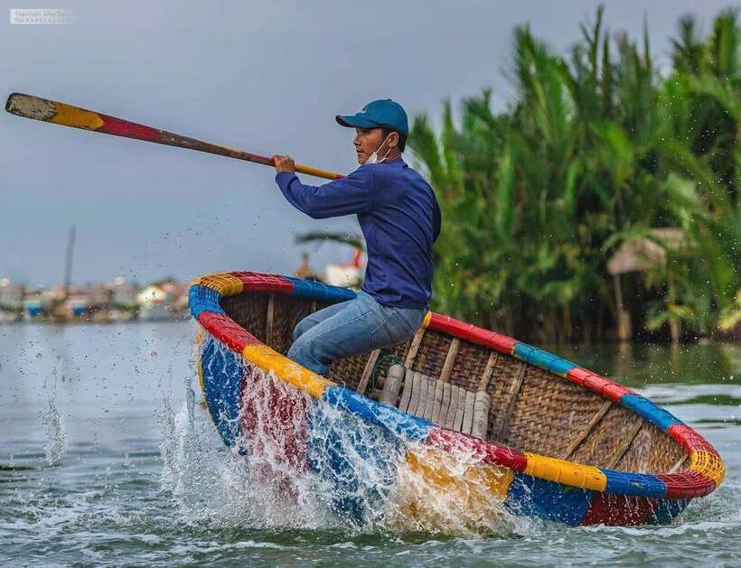 Hoi An: Coconut Basket Boat Ride by Hangcoconut - Rowing lessons that get you moving (and looking good)
