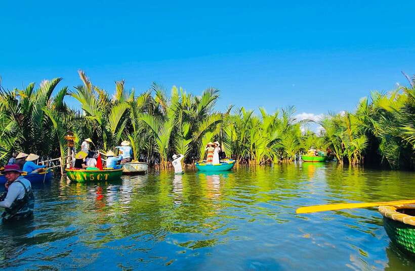 Hoi An: Coconut Basket Boat Rides with Two-way Transfers - Entering Cam Thanh Coconut Village by Boat, Not by Fact-Track