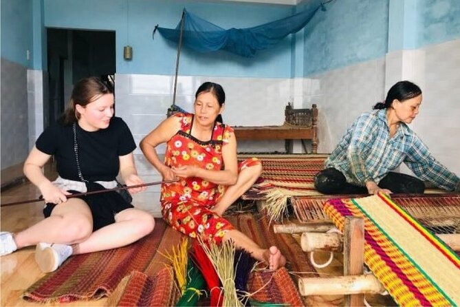 Hoi An Countryside Tour:CamKim Island, Craft Villages&Basket Boat - Bay Mau coconut forest basket boats at the Thu Bon river mouth