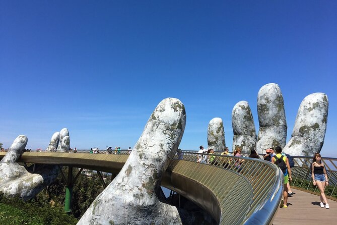 Hoi An/Da Nang Ba Na Hills - Golden Bridge small group - The day’s flow: pickup, cable car, Golden Bridge area, lunch, then back