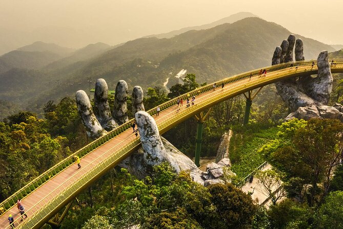 Hoi An/Da Nang Ba Na Hills - Golden Bridge small group - SunWorld and the modern cable car ride: your first big payoff