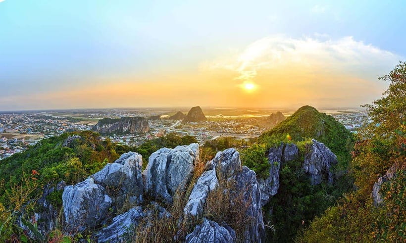 Hoi An/Da Nang: My Son Sanctuary - Golden Bridge by Car - Marble Mountains: limestone peaks, Buddhist stonework, and the Am Phu cave