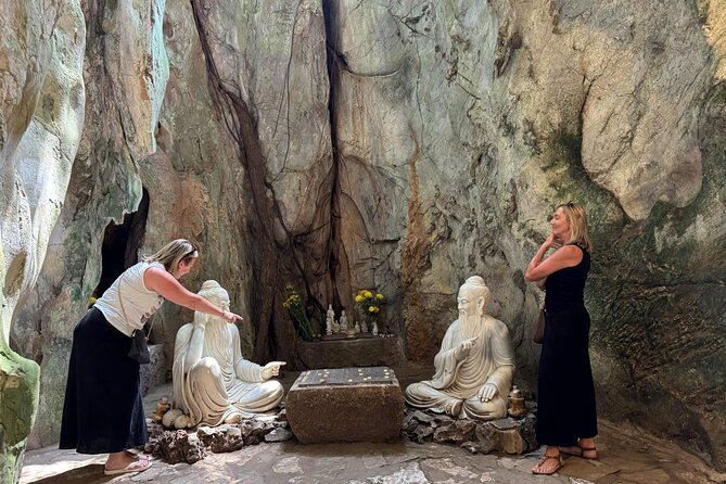 Hoi An/DaNang : Private Trip to Marble Mountain & Lady Buddha - Ba Na Hills SunWorld and the Golden Bridge hands