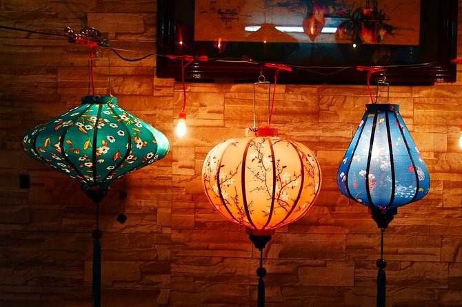 Hoi An Full Lantern Making Class- A special Foldable lantern - Stretching silk and adding tassels, the part you get proud of