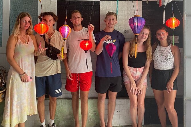 Hoi An Full Lantern Making Class , Basket Boat , Crab Fishing And Food - Stop 1: Making a Hoi An Lantern You Can Actually Take Home