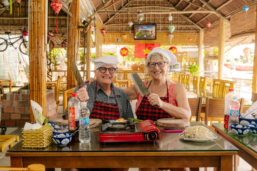 Hoi An: Lantern Making, Basket Boat, and Cooking Class - Water coconut forest and the bamboo basket boat ride