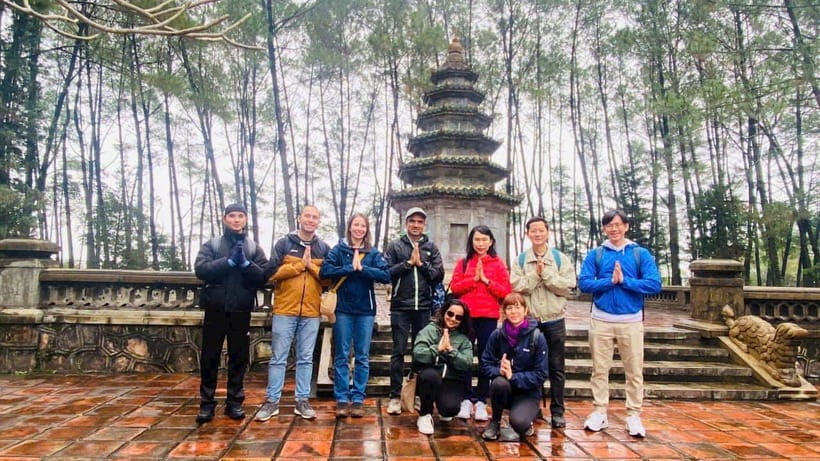 Hue: Dragon Boat, Perfume River, Pagoda & Royal Tomb Tour - Minh Mang Tomb: mountain setting, UNESCO polish, and royal scale