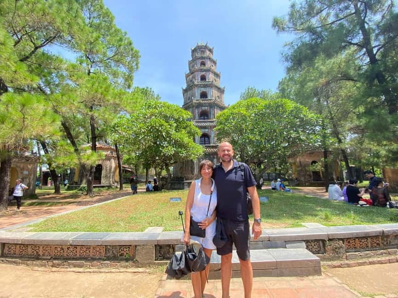 Hue: Dragon Boat, Perfume River, Pagoda & Royal Tomb Tour - Thien Mu Pagoda: an early “Hue reset” before the tombs