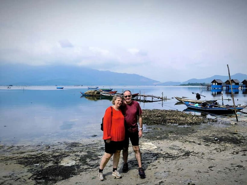 Hue: Private Transfer to/from Hoi An via Sightseeing Stops - Lap An Lagoon: coffee with a side of real local life