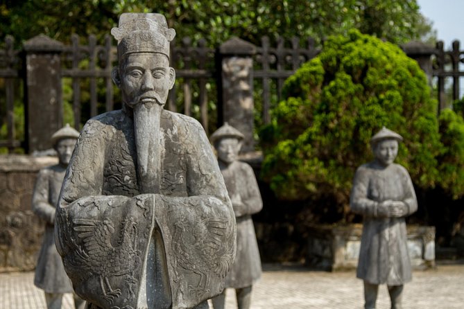 Imperial Hue And Hai Van Pass Full-day Tour - Khai Dinh Royal Tomb: feng shui design and stairs to earn your photos