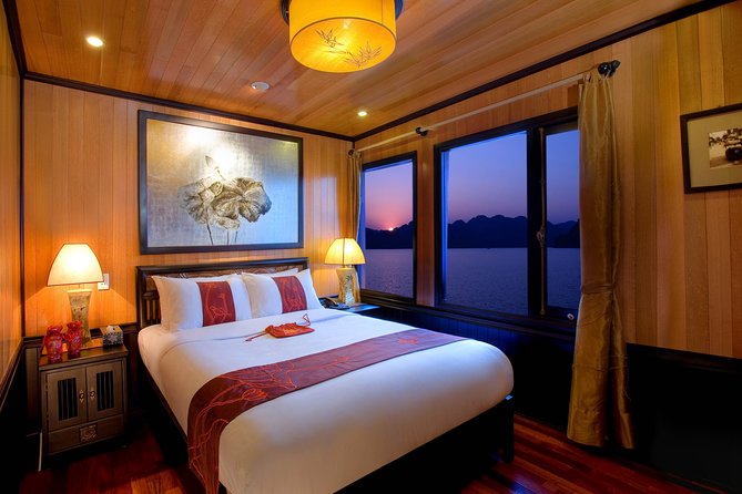 Indochina Sails Halong Bay - Day 1: Sung Sot (Surprise) Cave and a cruise through named rock formations