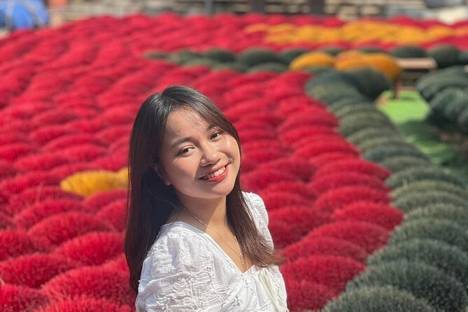 Instagram Incense Quang Phu Cau Village Tour with Train Street - Quang Phu Cau Incense Village Walk: From Bamboo to Fragrant Sticks