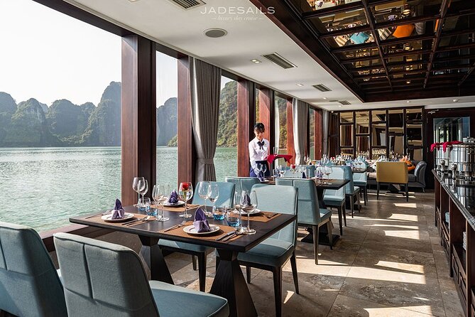 Jade Sails – Halong & Lan Ha Bay The Most Luxurious Day Tour - Food that keeps the day from feeling like a rush: buffet lunch, spring roll demo, sunset party