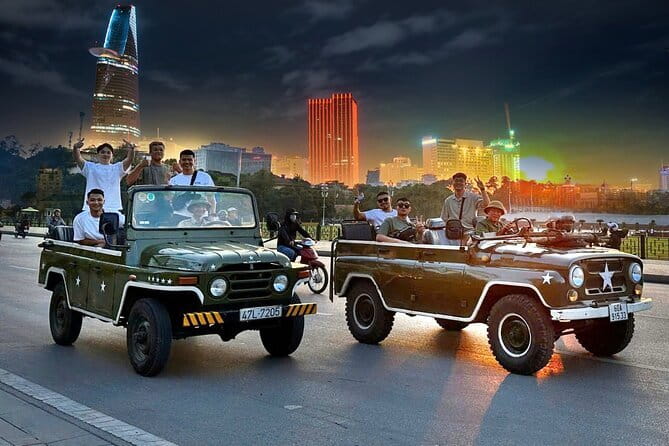 Jeep Tour Saigon By Night : FRESH SEAFOOD, STREET FOOD & SKY BAR - Key highlights you’ll feel right away