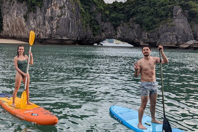 Lan Ha Bay Day Tour from Hanoi & Cat Ba Town - Serenity Boutique - Lunch on Board, Then Ba Trai Dao Beach for Swimming and Snorkeling