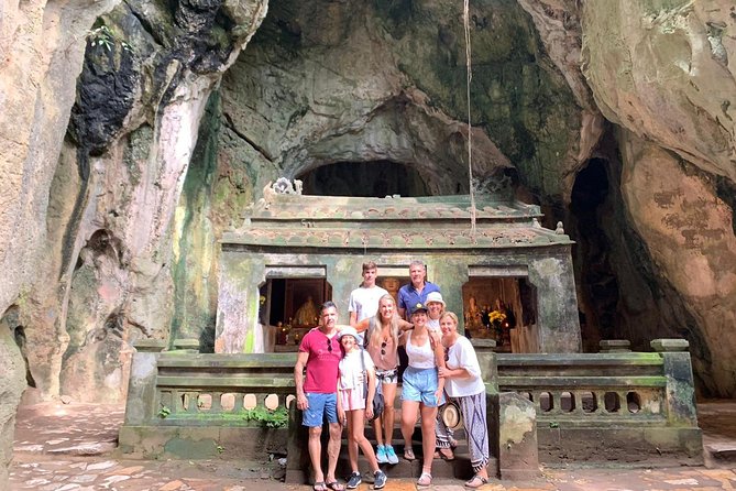 LOVELY PILGRIMS to MARBLE MOUNTAIN & DRAGON BRIDGE & LADY BUDDHA - Marble Mountains: Tang Chon Cave, the seven-story tower, and stair-master views