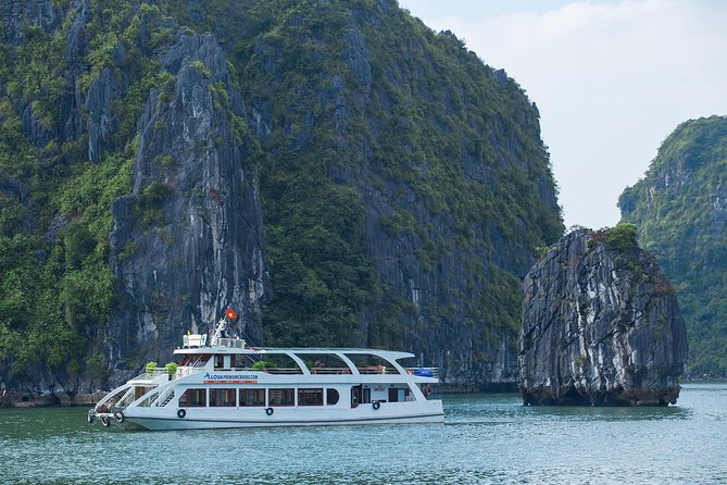 Luxury Halong Bay 1 Day on Cruises From Hanoi with Bus & Lunch - On the Boat: Welcome Drink, Modern Comfort, and a Smooth Flow