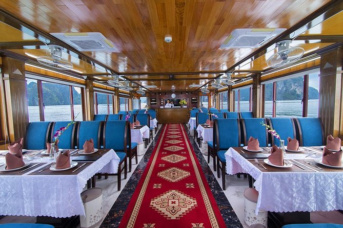 Luxury Halong Bay 1 Day on Cruises From Hanoi with Bus & Lunch - Lunch, Afternoon Tea, and the Sunset Party on the Sundeck