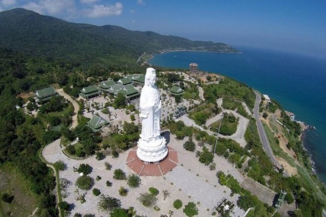 Marble mountain, Am Phu cave and Monkey mountains group tour - Monkey Mountain and Linh Ung Pagoda: The 67m Lady Buddha and City Views