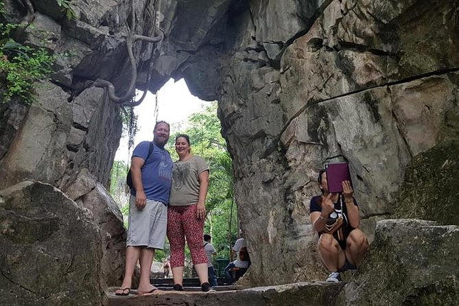 MARBLE MOUNTAIN-AM PHU Cave & HOI AN -Colourful Lantern Boat Ride - Tang Chon Cave and pagoda stops: how your guide makes stone feel alive