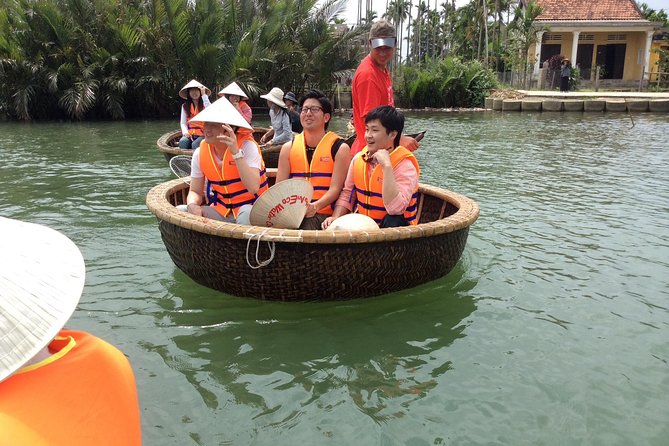 Market Tour , Basket Boat and Cooking Class Hoi An - Bamboo basket boat in the water coconut forest
