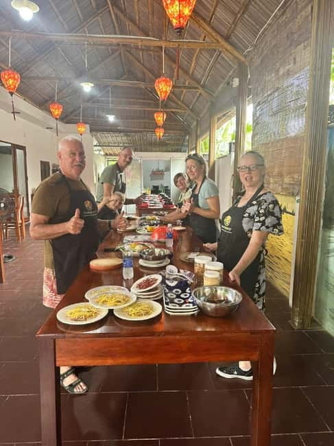Market Tour, Basket Boat Ride & Cooking Class by Hangcoconut - Getting Picked Up in Hoi An or Da Nang Without Wasted Time