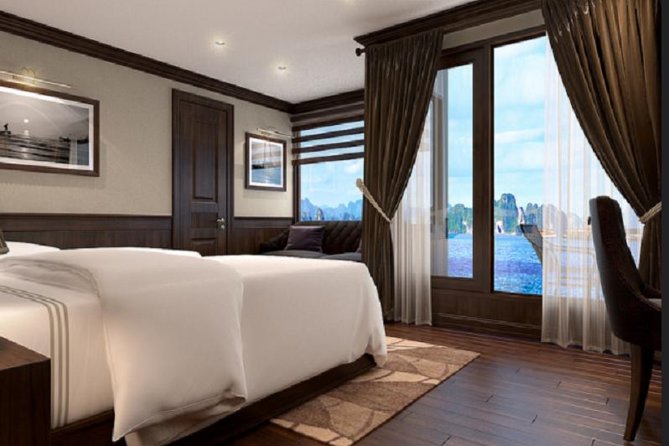 Mon Cheri Cruise Ha Long Bay Lan Ha Bay 2 days 1 night depart from Ha Noi - Day 1: Hanoi to Cat Hai Port, Then Lan Ha Bay Beach Time