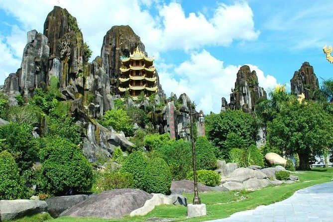 Morning Small group to Marble Mountains - Am Phu Cave - Monkey Mountain - The Stair Climb Reality: 146 Steps, 136 More, and Elevator Options