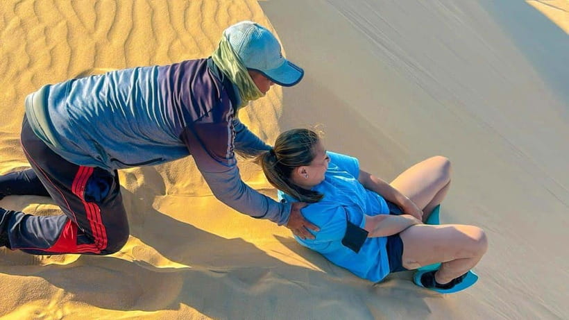 Mui Ne: Sand Dunes Tour On A Private Jeep Including ATV Ride - Red sand dunes and the beach-road photo rhythm