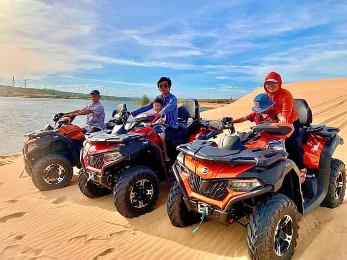 Mui Ne: Sunrise /Sunset Jeep Tour with Quad Bike ATV & Guide - Quad ATV on the White Sand Dunes: the main adrenaline hit