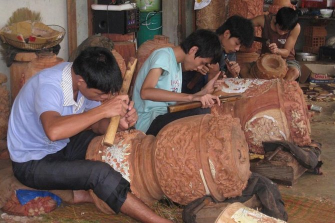 My Son Holyland and Rice Paper Making Tour - Getting from My Son back to Hoi An on the Thu Bon River