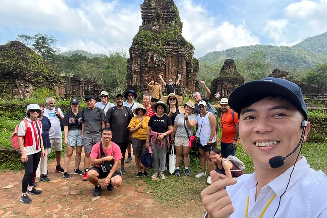 My Son Holyland and Rice Paper Making Tour - The Cham carvings, why the guide matters here