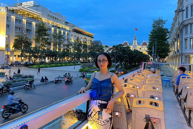 Night Bus Tour in Ho Chi Minh City - Notre-Dame Cathedral area: Romanesque and Gothic from the outside