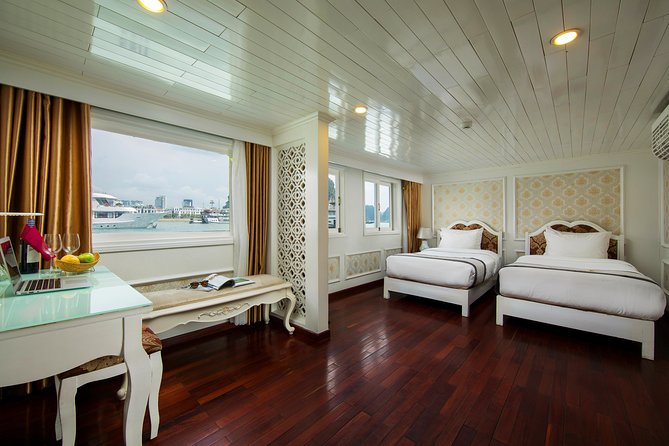 (Official) Signature Royal Cruise - 02 days 01 night program - Day Two: tai chi on deck and the Thien Canh Son cave steps