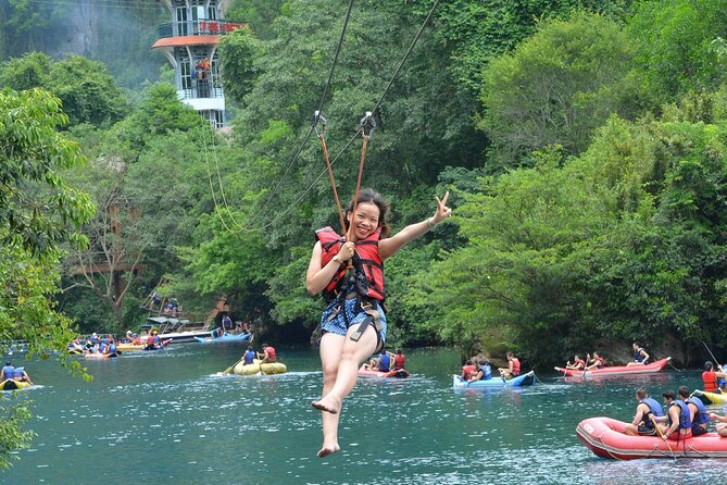 Paradise Cave & Dark Cave All-Inclusive 1-Day - Lunch at Dark Cave restaurant: real food time before the mud and ziplines