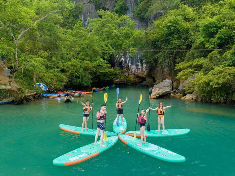 Phong Nha: Zipline Dark Cave & Paradise Cave Exploration - The Chay River segment: kayaking, SUP, and cooling off the right way