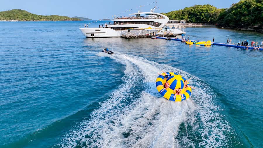 Phu Quoc: 3-Island Tour & Cruise with Lunch & Water Sports - Hon May Rut Ngoai: sun, swim, and provided SUP gear