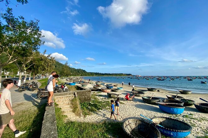 PRIAVATE DaNang CITY TOUR-FOOD TOUR-Sunset BOAT TRIP on Han river - Entering Marble Mountains and Am Phu Cave (The Stop with Real Steps)