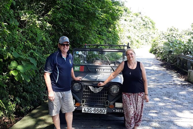 Private Jeep tour Monkey Mountains -Son Tra and Marble by SUV car - Jeep time on Monkey Mountain, plus Linh Ung Pagoda