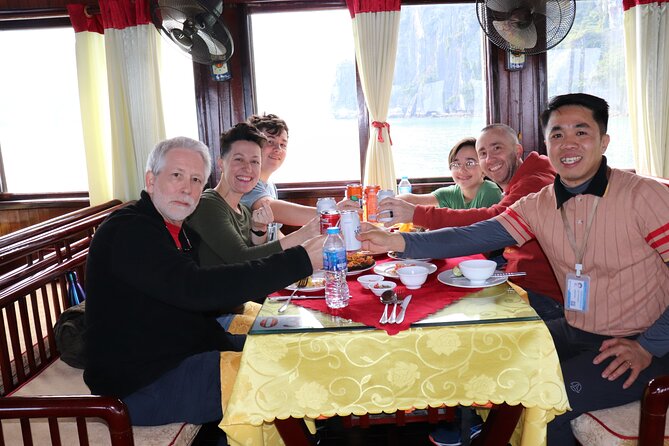 PRIVATE TOUR HALONG BAY ONE DAY with Cave, Kayaking, Bamboo Boat - Seafood Lunch on Board: Included comfort, with a few realistic notes